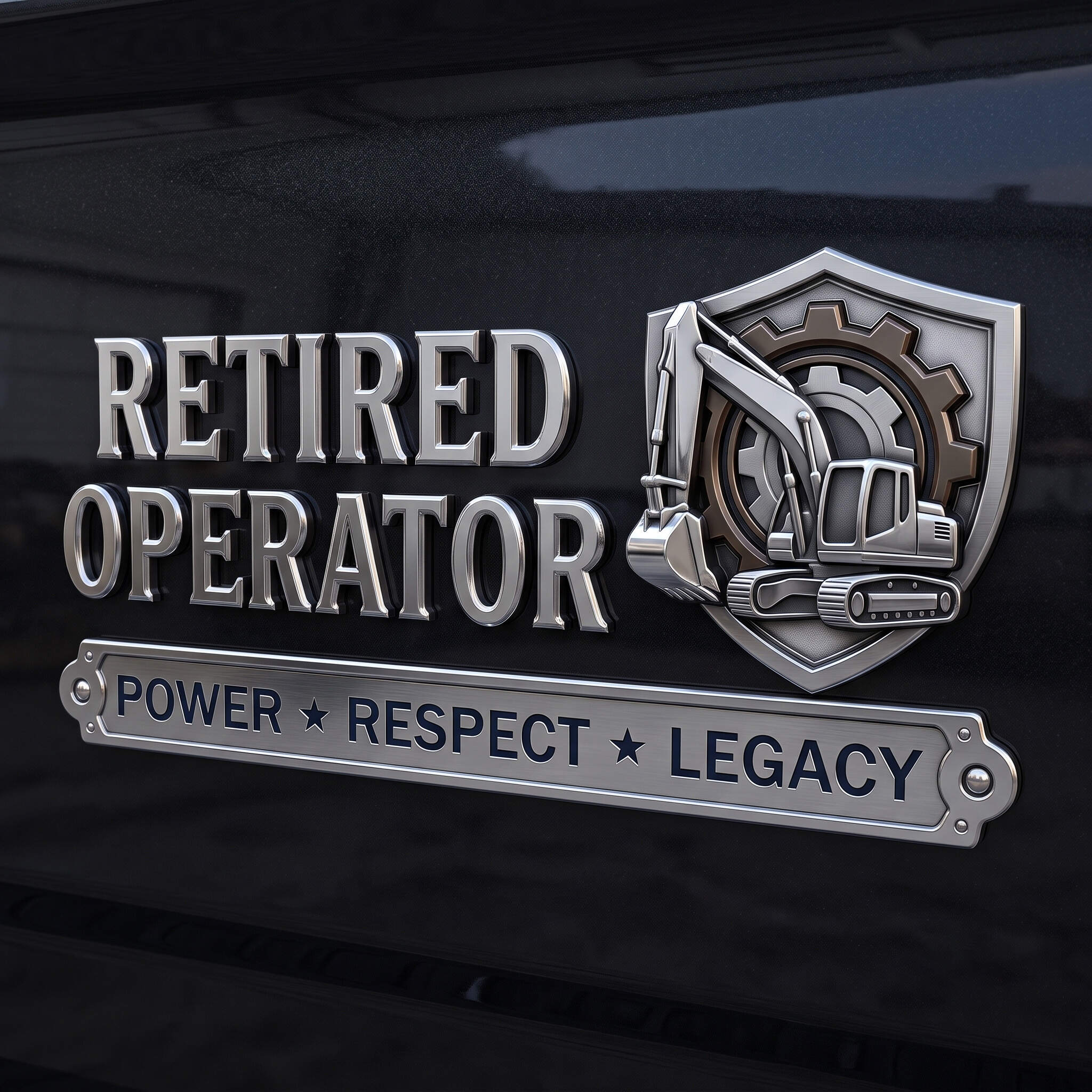 Retired Operator Automotive Badge