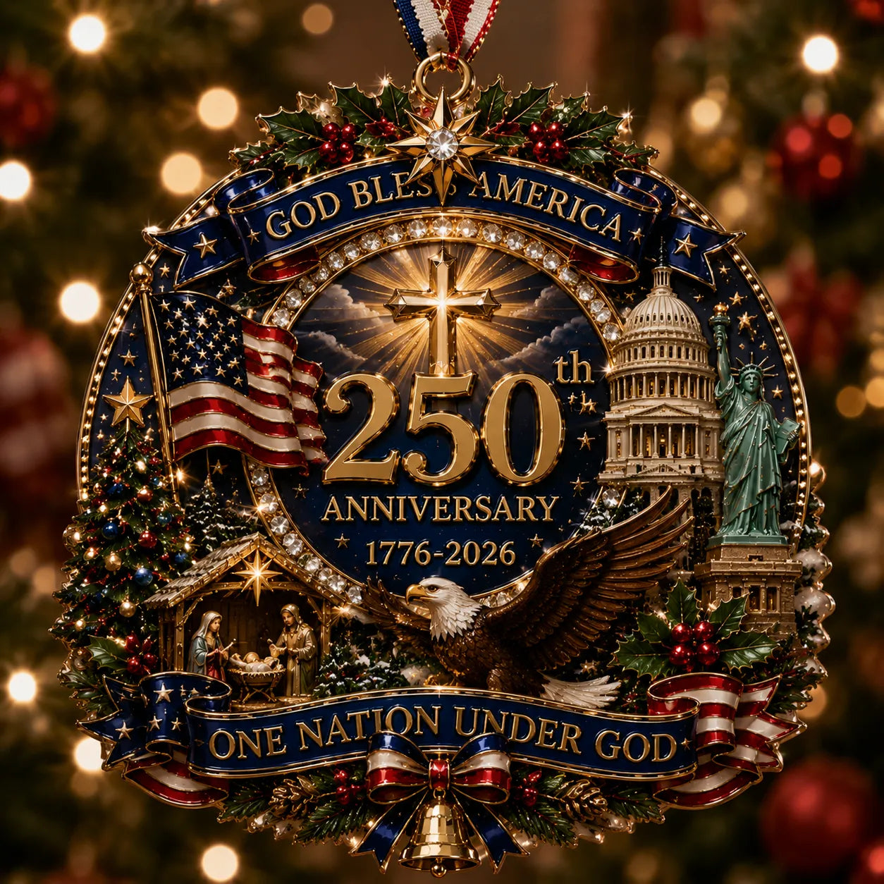 One Nation Under God 250th Anniversary Collector's Ornament