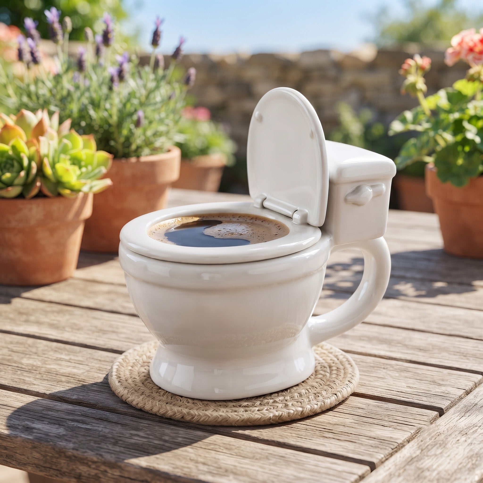 The Morning Flush Ceramic Toilet Coffee Mug